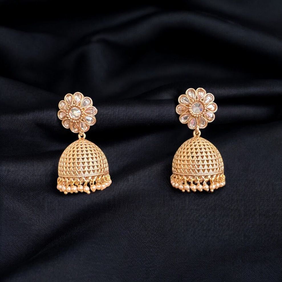 Timeless Jhumka in Gold Finish