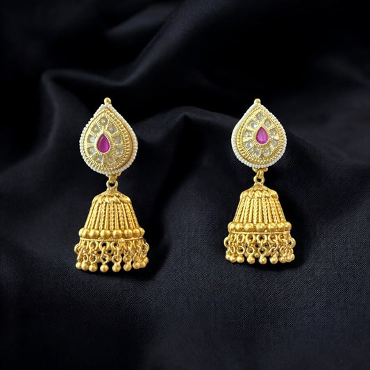 Elegant Jhumka in Gold Finish