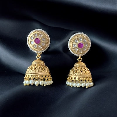 Timeless Jhumka in Gold Finish