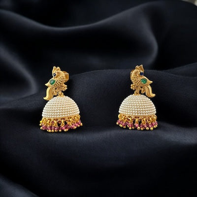 Stylish Jhumka with Beads