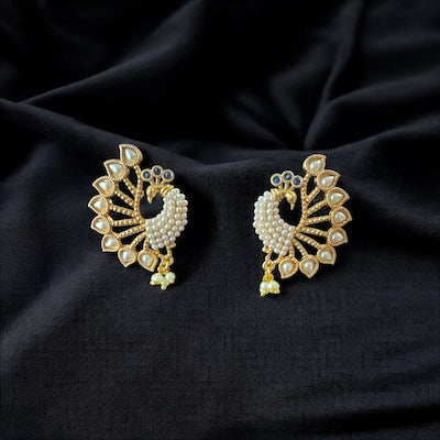 Intricate Peacock Design Earrings